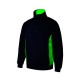Sudadera Bicolor Media Cremallera