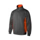 Sudadera Bicolor Media Cremallera