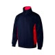 Sudadera Bicolor Media Cremallera