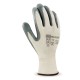 Pack Guantes Poliéster Blanco Nitrilo Gris