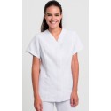 Chaqueta mujer abotonada apta lavado industrial. Microfibra 100% Poliéster