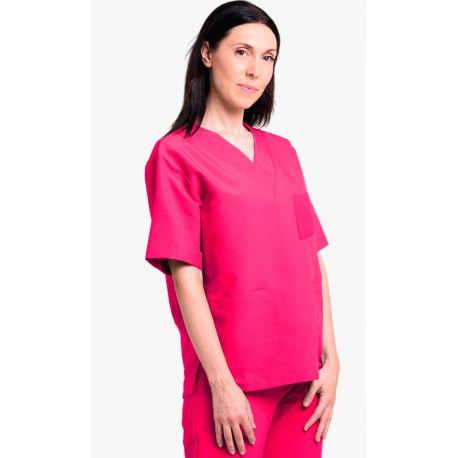 CASACA MICROFIBRA BÁSICA UNISEX CUELLO PICO