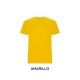 Camiseta 100% Algodón Amarillo