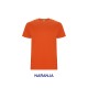 Camiseta 100% Algodón Naranja