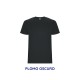 Camiseta 100% Algodón Plomo Oscuro