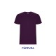 Camiseta 100% Algodón Púrpura