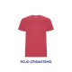 Camiseta 100% Algodón Rojo Crisantemo