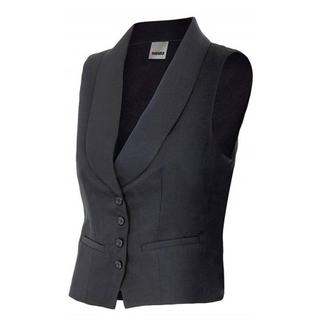 Chaleco Mujer Cuello Tipo Smoking