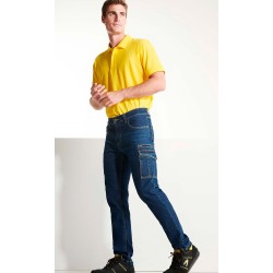Pantalón Vaquero Multibolsillos.78% Alg / 20% Poli / 2% Elas 370 g/m²