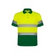 Polo Bicolor Manca Corta Alta Visibilidad