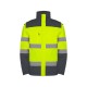 Parka Bicolor Alta Visibilidad Mangas Desmontables