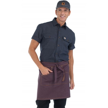 Delantal Canvas Bolsillo Canguro 40% Pol - 40% Alg - 20% Lino