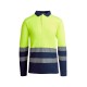 Polo Técnico Bicolor Alta Visibilidad. 55% Alg./45% Pol. 170 g/m²