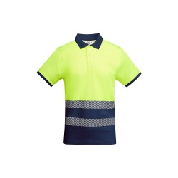 Polo Técnico Bicolor Alta Visibilidad. 55% Alg./45% Pol. 170 g/m²