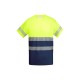 Camiseta Técnica Bicolor Alta Visibilidad. 55% Alg./45% Pol. 170 g/m²