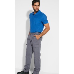 Pantalón Multibolsillos. 100% algodón, 240 g/m²