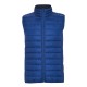 Chaleco de hombre acolchado. Azul Eléctrico