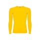 Camiseta térmica. Amarillo