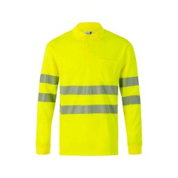 Polo Algodón Alta Visibilidad Cinta Segmentada. 55% alg.-45% pol. 150gr/m2