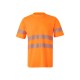 Camiseta Algodón Alta Visibilidad Cinta Segmentada. 55% alg.-45% pol. 150gr/m2