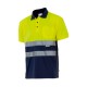 Polo Algodón Bicolor A.V. AZUL MARINO/AMARILLO FLÚOR