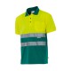 Polo Algodón Bicolor A.V. VERDE/AMARILLO FLÚOR