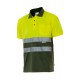 Polo Algodón Bicolor A.V. VERDE CAZA/AMARILLO FLÚOR