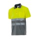 Polo Algodón Bicolor A.V. GRIS/AMARILLO FLÚOR