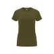 Camiseta Ent. 100% algodón Verde Militar