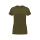 Camiseta Ent. 100% algodón Verde Militar