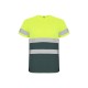 CAMISETA TÉCNICA A.V Plomo / Amarillo Flúor