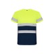 CAMISETA TÉCNICA A.V Marino / Amarillo Flúor