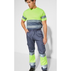 Pantalón Multibolsillos Alta Visibilidad Verano. 80% poliéster - 20% algodón. 200 g/m²