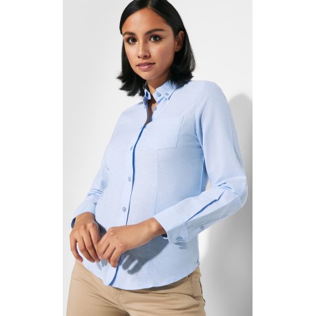 Blusa Oxford Un Bolsillo
