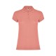Polo 100% alg. mujer Naranja Clay