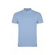 Polo Hombre 100% Alg. Celeste