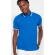 Polo 100% alg. Royal/Blanco