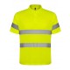 Polo Manga Corta Alta Visibilidad. 100% poliéster piqué, 170 g/m²