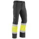 Pantalón  multibolsillos, 93% poliéster / 7% elastano de tejido cortavientos y forro  micropolar