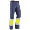 Pantalón  multibolsillos, 93% poliéster / 7% elastano de tejido cortavientos y forro  micropolar