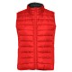Chaleco mujer tacto pluma. Rojo