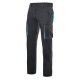 Pantalón Multibolsillos Negro/Celeste