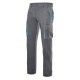 Pantalón Multibolsillos Gris/Celeste