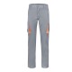 Pantalón Multibolsillos Gris/Naranja