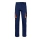 Pantalón Multibolsillos Azul Navy/Naranja