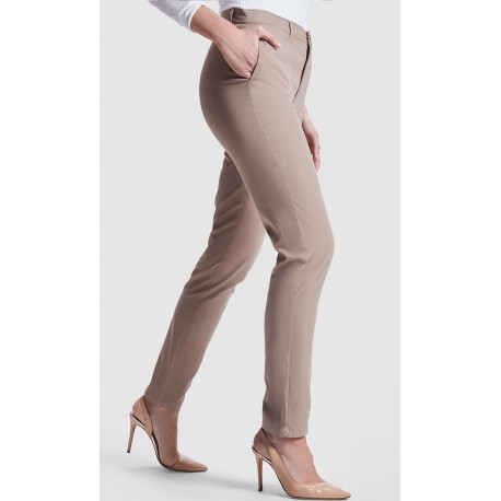Pantalón Mujer. 70% pol. / 30% elas. 200 g/m²