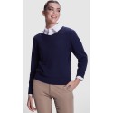 Jersey Mujer Cuello Pico. 50% viscosa / 28% poliéster / 22% poliamida