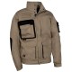 Cazadora Elástica Beige/Negro
