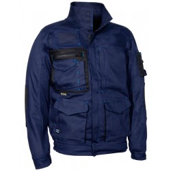 Cazadora Elástica Azul Marino/Negro