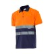 Polo Bicolor A.V. Marino/Naranja Flúor